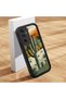 Samsung Galaxy A04S Compatible Black Silicone Camera Protected Shock Absorbing Protective Case with Cactus Pattern - 2