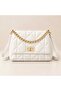 Women's White 2-Compartment Shoulder Bag - 2
