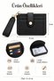 Women's Card Holder Wallet with Wrist Strap Mini Wallet with Snap Closure Card Compartment Transparent Id Compartment - 3