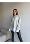 Oversize Shirted Knit Sweater - 2