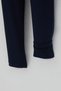 Girl's Tights with Stone Butterfly Emblem, Ages 8-14, Navy Blue - 4