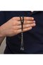 Metal Tasseled Clamping Amber Rosary - 3