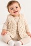 Baby Vest 0-12 Months Puffy Hair Knitted Patterned Sleeveless Vest for Girls and Boys