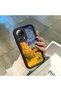 Mi 13 Lite Compatible Black Silicone Camera Protected Shock-Absorbing Protective Case with Starry Oil Painting Pattern