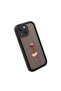 iPhone 14 Compatible Black Silicone Camera Protected Shock Absorbing Protective Case with Striped Dog Pattern - 3