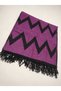 Winter Double-Sided Shoulder Shawl - Loose Cut Tassel Poncho - 3
