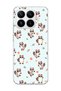 Mi 17t Compatible Cute Raccoon Printed Transparent Phone Case