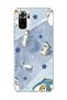Redmi Note 10 / 10S Compatible Shark Costume Cat Printed Transparent Phone Case