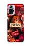 Redmi Note 10 Pro 4g Compatible Aries Zodiac Sign Printed Transparent Phone Case