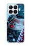 Mi 17t Compatible Anime Red Eye Printed Transparent Phone Case