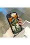 Redmi 9C/10A Compatible Black Silicone Camera Protected Shock-Absorbing Protective Case with Cactus Pattern