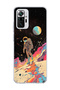Redmi Note 10 Pro 4g Compatible Astronaut Space Walk Printed Transparent Phone Case