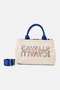 Women Brand Logo Handbag, Beige