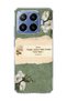 Mi 17t Pro Compatible White Flower Verse Printed Transparent Phone Case