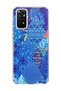 Redmi Note 11 / 11S Compatible Blue Patchwork Printed Transparent Phone Case
