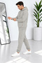 Men's Premium Quality 3-Thread Cotton Model Hooded Track Suit Set - 4