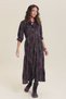 Shirt Collar Pocket Winter Dress - 5