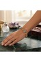 Gold Color Vip Lux Steel Bracelet with Evil Eye Charm - 3