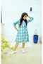 Green Ikat Shift Dress - 2