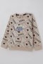 Baby Boy Tracksuit Set with Cute Teddy Bear & Printed Text, 9 Months - 3 Years, Beige - 6
