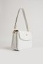 White New Season Women's Shoulder Bag with Column Strap and 4 Pockets 25X15Cm - 2