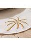 Palm 4-Piece Embroidered Placemat Set - 38 cms - 2