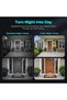 Wireless Backup Camera, No Battery, Outdoor WiFi Security PTZ Automatic Tracking, Audio CCTV, Surveillance 360 Camera, Full Color Night Vision, AI Human Detection, 360-Degree Panoramic View - 4