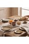 Lara 5-Piece Glass Serving Bowl Set with Stand and Handle - 4