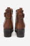 Women's comfort heeled zippered buckled casual boots genuine leather odile taba - 5