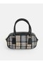 Quality Pieces from Çelebi Store Checkered Embroidered Embroidered Women's Shoulder Bag - 4