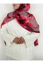 Zambak Patterned Shawl - Fuchsia - 2