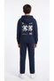 Top, Front and Back Printed, Zippered, Ornamental Emblem Boys' Bottom and Top Tracksuit Set - 4