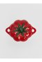 Set of 2 Mixed Tomato-Figured Ceramic Bowls and Plates - 8