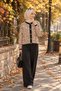 Leopar desen triko ceket - 3