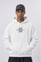 Men's Sky Patch Detailed Oversize Hoodie Ecru - 2