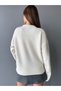 Stone Embroidered Collar Shawl Collar Soft Sweater - 6