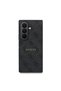 Galaxy Z Fold 8 Ultra Case Licensed M-Safe Compatible 4g Patterned Lettering Logo Pu Leather Cover Black - 2