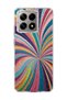 Mi 14t Compatible Glittery Colorful Beam Printed Transparent Phone Case