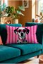 Cute Dog Patterned Rectangular Throw Pillow Cover 50X30 cm Double-Sided Suede Pillowcase