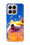 Mi 15t Compatible Smiling Dog Bubble Printed Transparent Phone Case