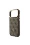 iPhone 18 Pro Max Licensed 4g and Text Logo Case & Card Holder & Strap Lanyard Accessory Set Brown - 6