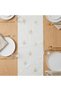 Palm Embroidered Table Runner - 180x35 cms - 3