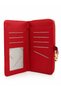 Women's Faux Leather Wallet with Gold Buckle and Phone Compartment, Red - 4