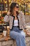 Leopar desen triko ceket - 2