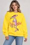 Pink Panther Character Printed Unisex Oversize Sweatshirt – Crew Neck Casual Sweatshirt