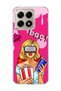 Mi 15t Compatible Blonde Woman Popcorn Printed Transparent Phone Case