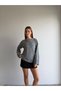 Stone Embroidered Boat Neck Soft Sweater - 4