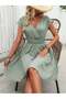 Rochie mini, verde - 2