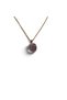 Natural Amethyst Raw Stone Original Form Gold Steel Chain Necklace - 4