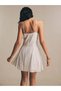 Rochie mini, alb - 2